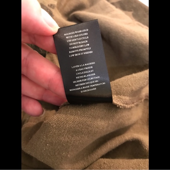 BLANK NYC Brigade Camo Military Jacket Coat Army Olive Green Long Sleeves - Picture 10 of 11